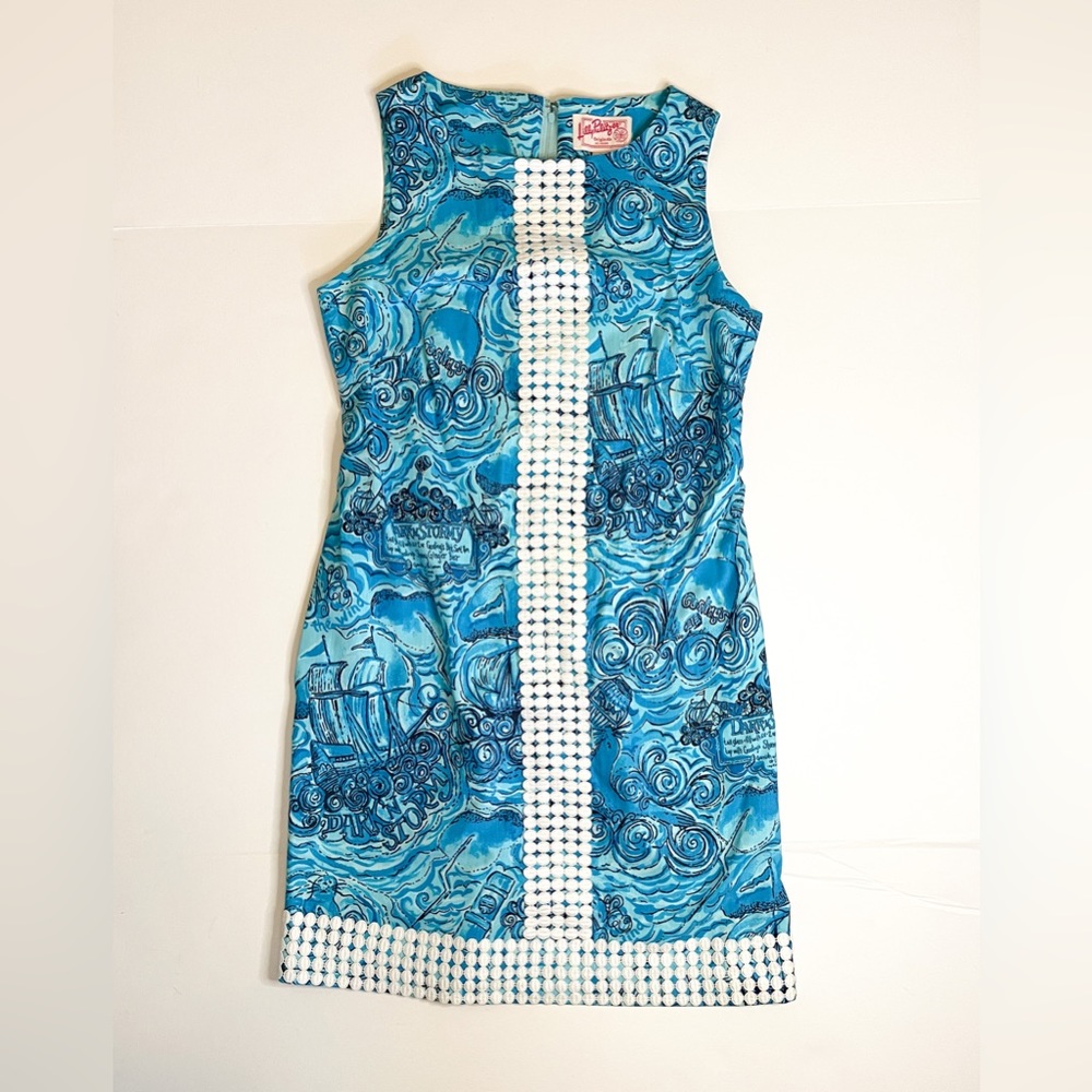 HTF EUC size 4 Lilly Pulitzer DarkNStormy shift dress